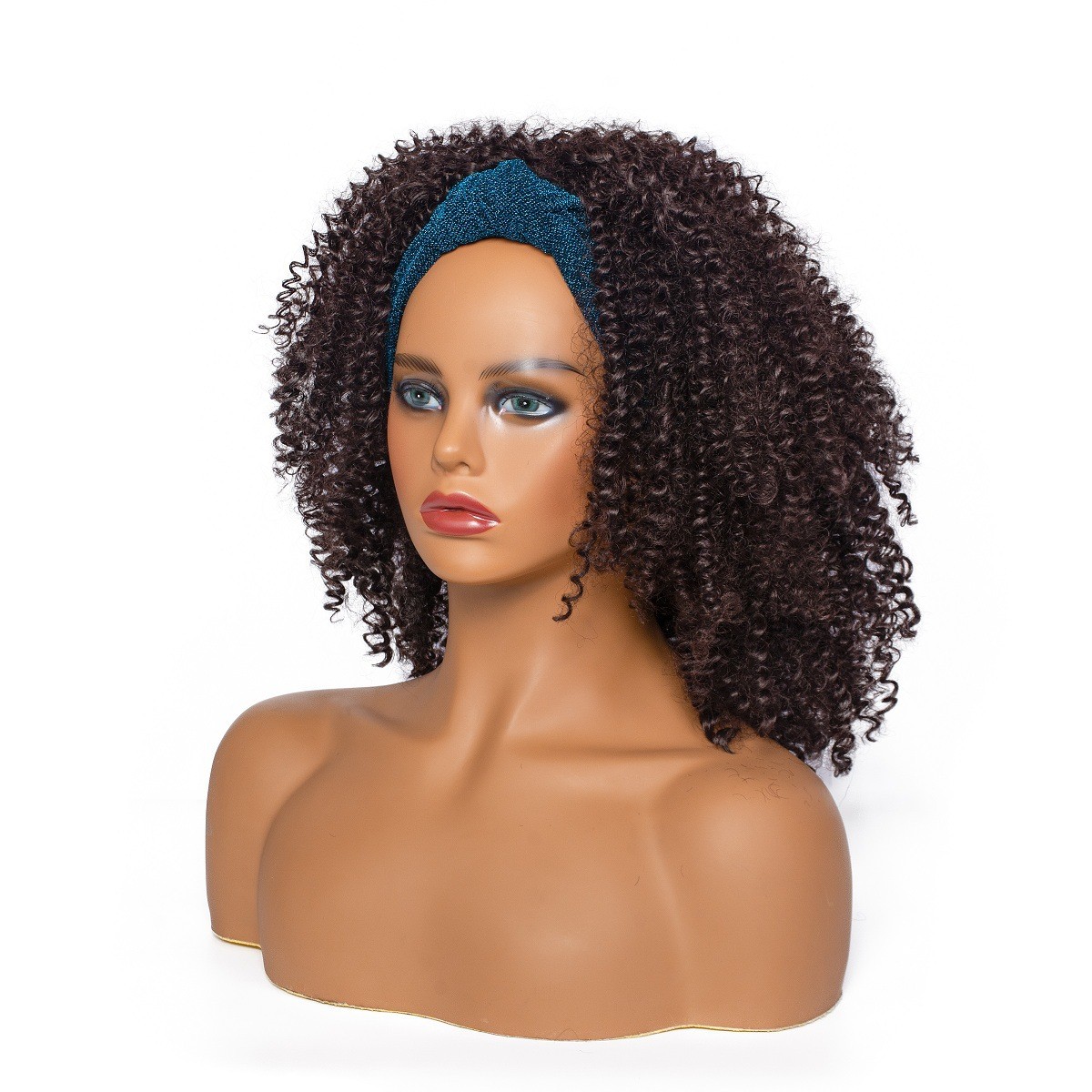 Curly Headband Wigs For Black Women 1895