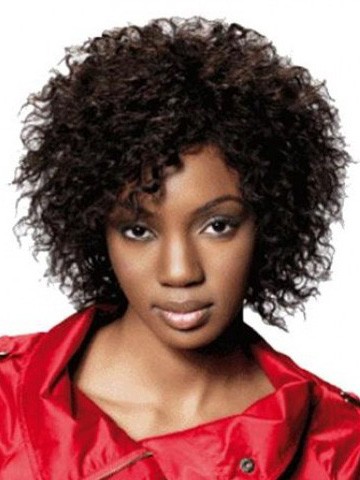 2019 Curly Comfortable Capless Hair Wigs For Black Women, Chin Length ...